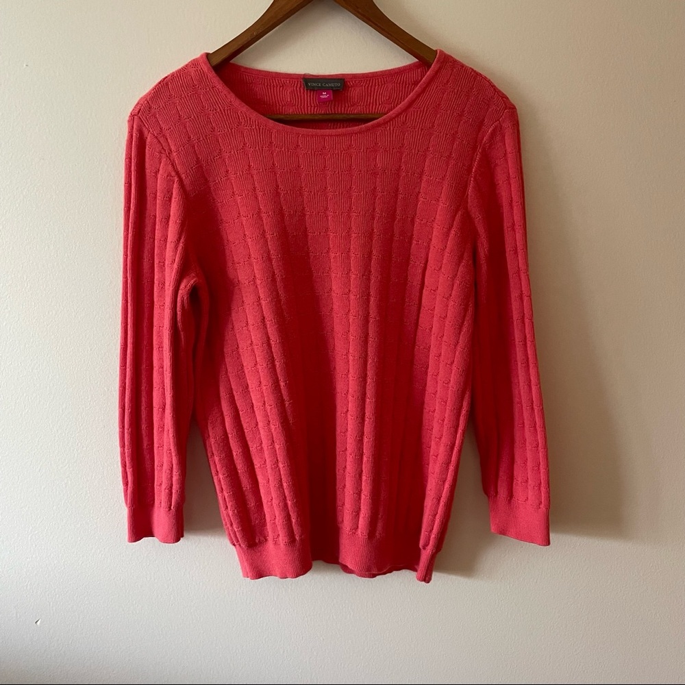 Vince Camuto Coral Pink Sweater